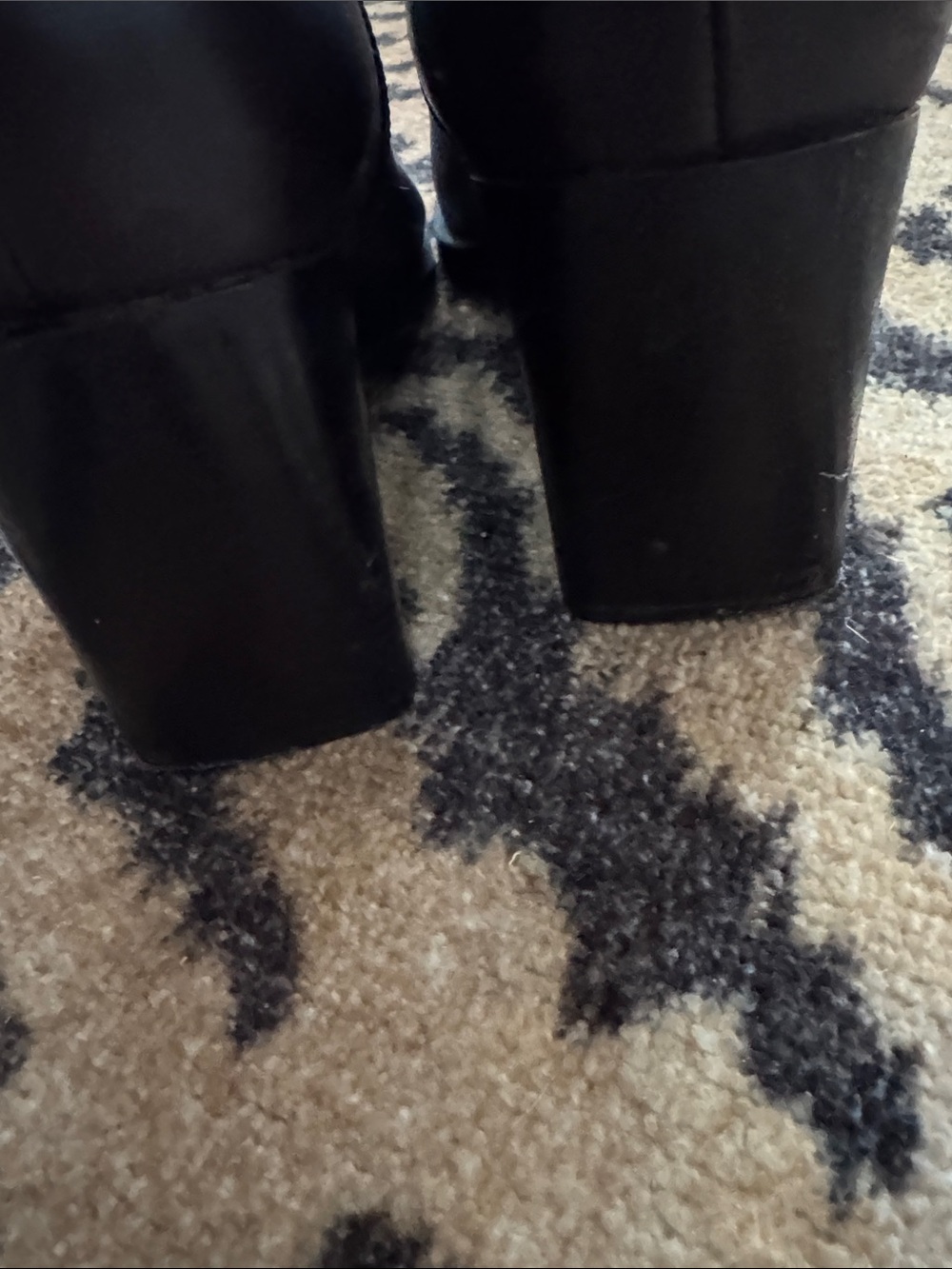 REAL Leather Block Heel Ankle Boots - Picture 5 of 9